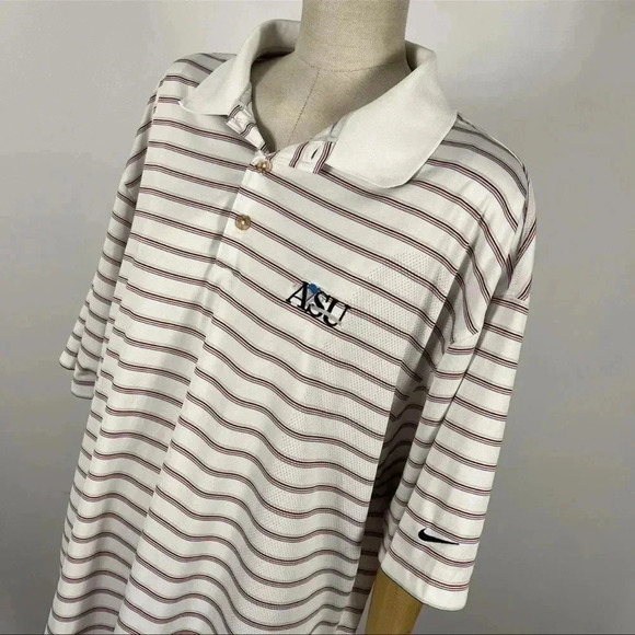 ❤️ Nike DRI FIT Polo Shirt Arizona State University Sun Devils Mens 2XL - Picture 3 of 9